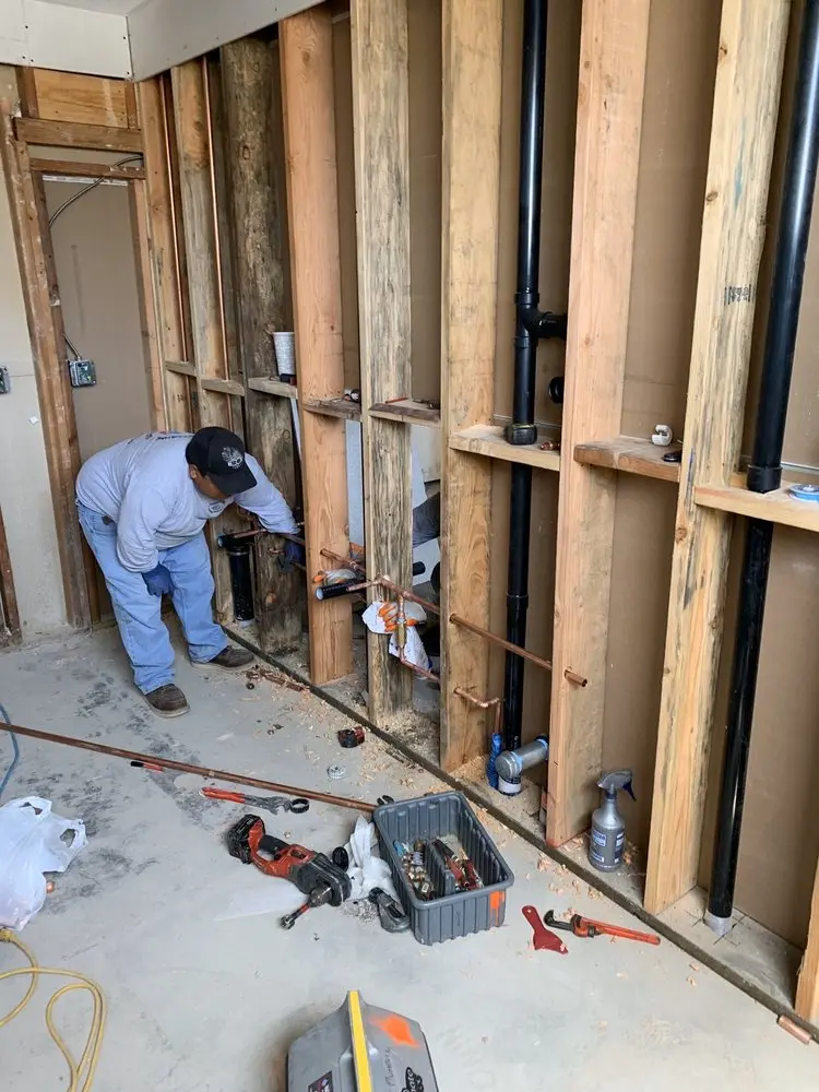 Commercial rough-in plumbing for Gas Line Repair in Valencia Acres